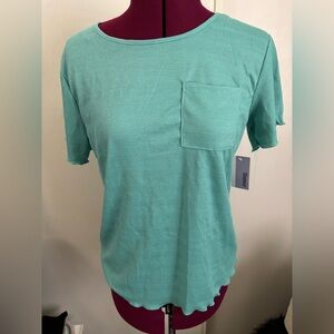 NWT Just Be Women's Teal pajama Top, Size S